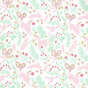 Magic BY Sarah Jane - Magic Folk in White Metallic.Priced per 25cm.