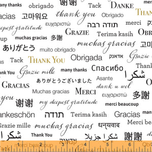 **Thank you by Whistler Studios 52479-2 WIDEBACK 108" / 270 cms. Priced per 50 Cm.